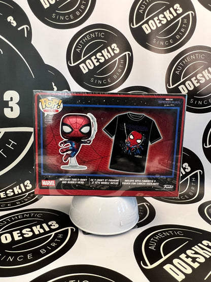 Funko Pop! No Way Home Spider Man Diamond w/tee Target Con Exclusive 2X