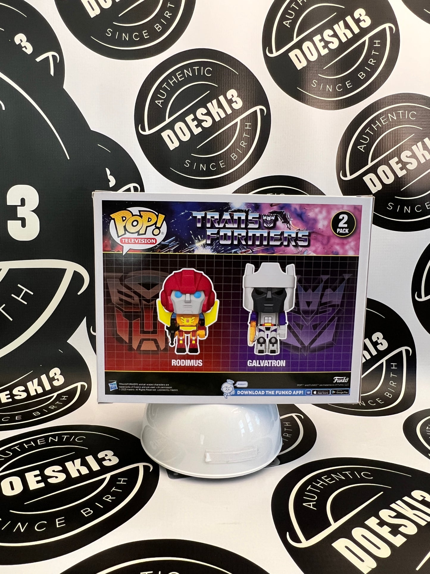 Funko POP! Transformers: Rodimus & Galvatron 2023 SUMMER CONVENTION Sticker