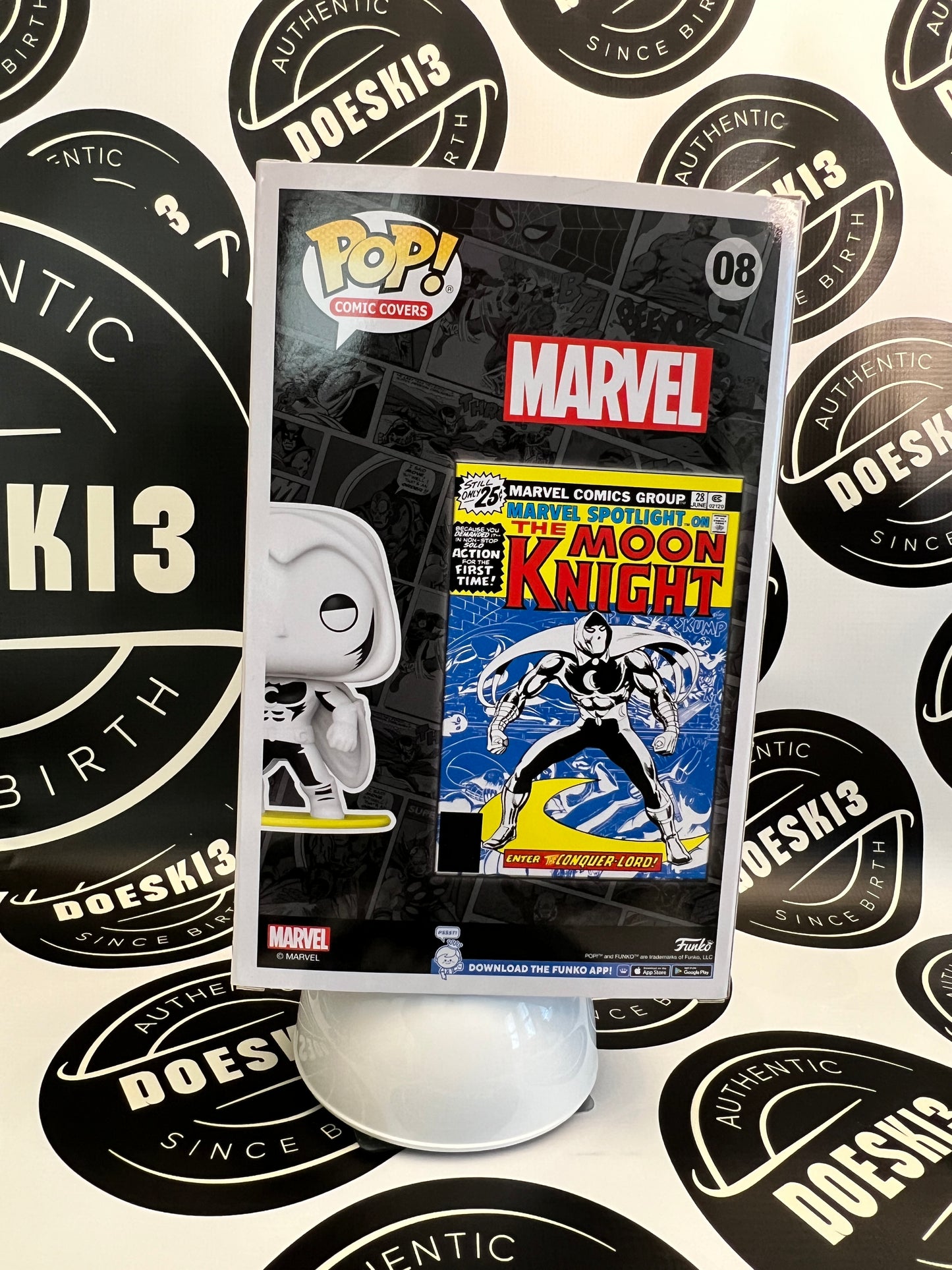 Funko Pop! Moon Knight #08 Comic Book Cover.