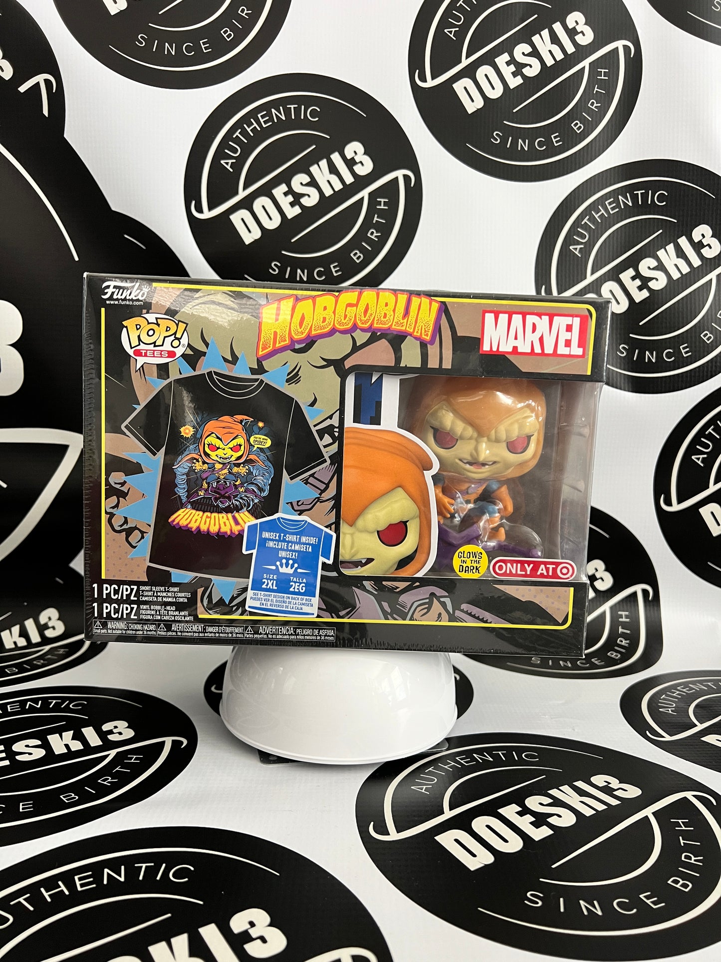 Funko Pop! Hobgoblin Glow In The Dark Target Exclusive Box Set With 2XL T-Shirt