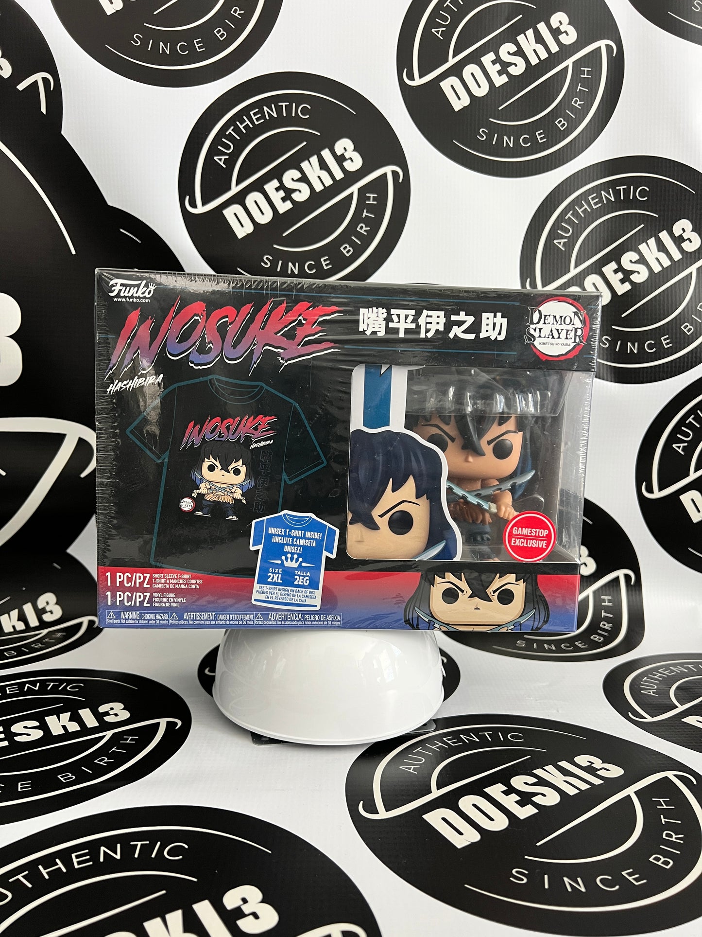 Funko Pop & T-Shirt Demon Slayer - INOSUKE HASHIBIRA 2XL GameStop Exclusive