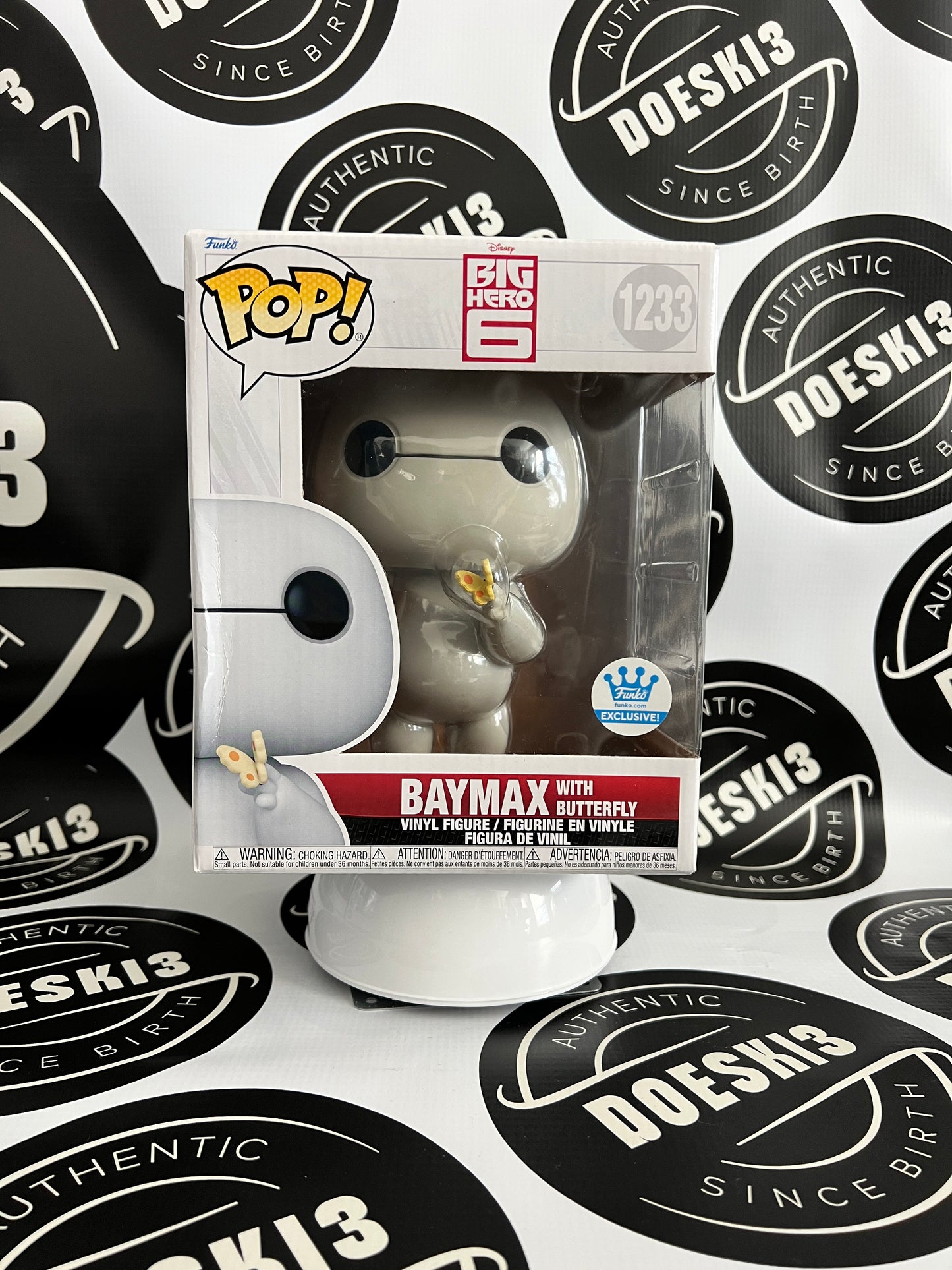 Funko Pop! 6” Big Hero 6 Baymax with Butterfly #1233 Funko Exclusive