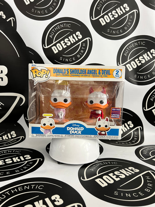 Funko Pop! Disney Donald Duck Donald's Shoulder Angel & Devil 2PK Wondrous Convention