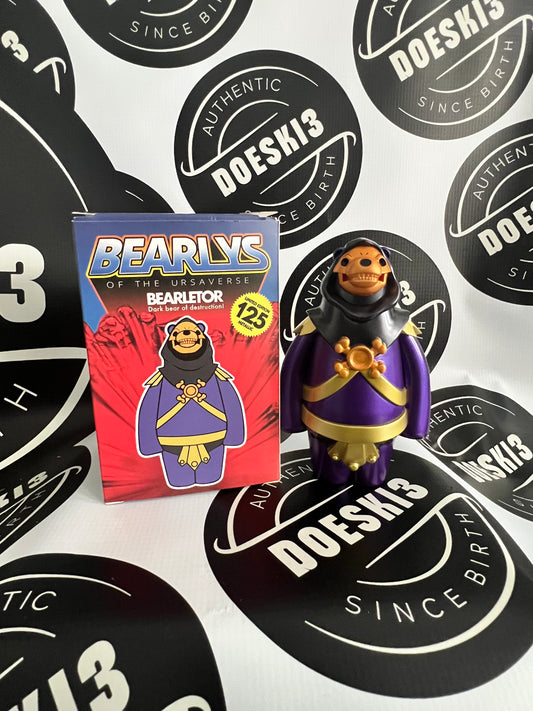 Bearletor Bearly Skeletor Disco Metallic Gold & Black Figure LE 125 - Bearly Available