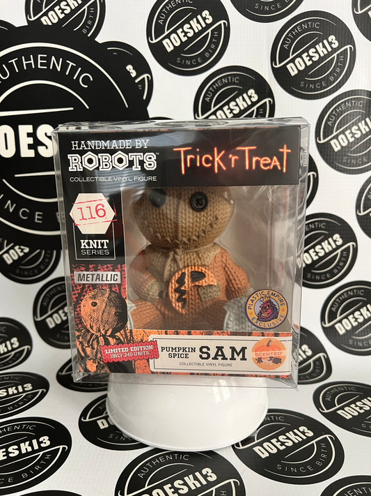 Sam Trick R Treat Handmade By Robots NYCC 2024 Exclusive LE 240 Pumpkin Spice W/Protector