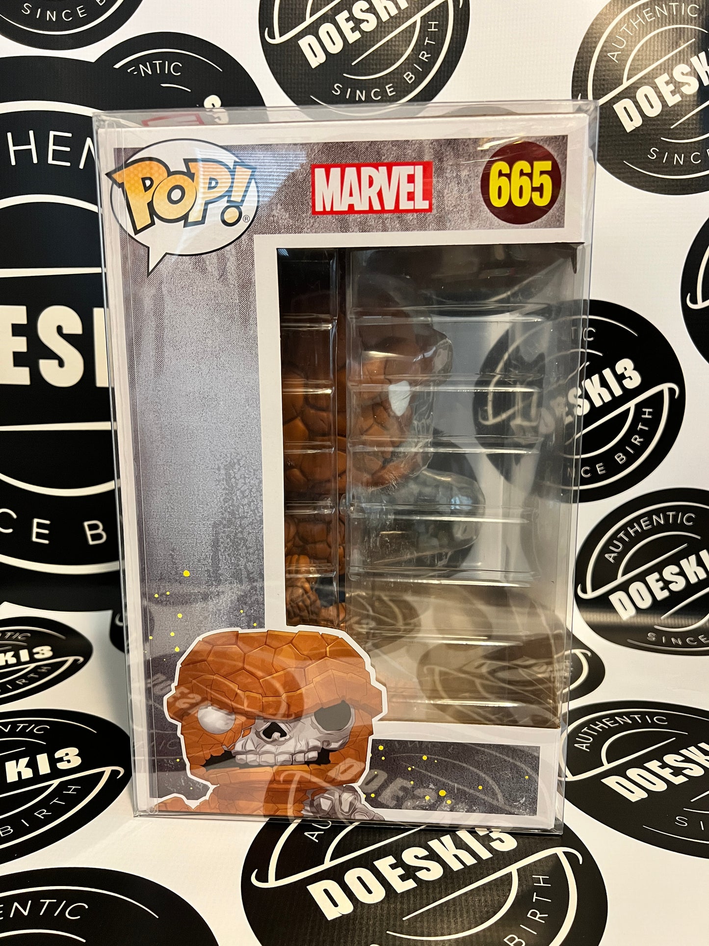 Funko Pop Zombie the Thing 10 Inch #665 Marvel Zombies (SDCC Shared Exclusive sticker) W/Protector