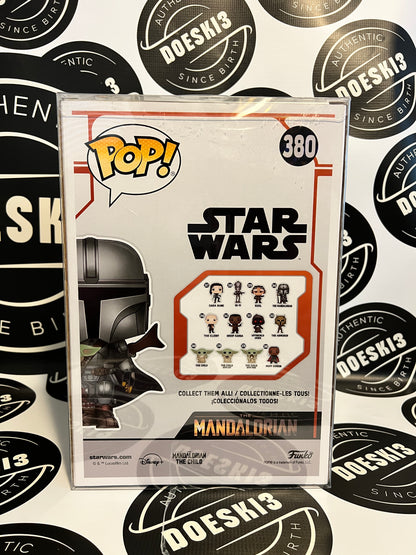 Funko Pop! Star Wars The Mandalorian With The Child #380 10" Inch (Chrome) W/Protector