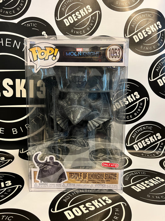 Funko Pop! Moon Knight Temple of Khonshu Statue #1053 Jumbo 10in Target Exclusive. W/Protector