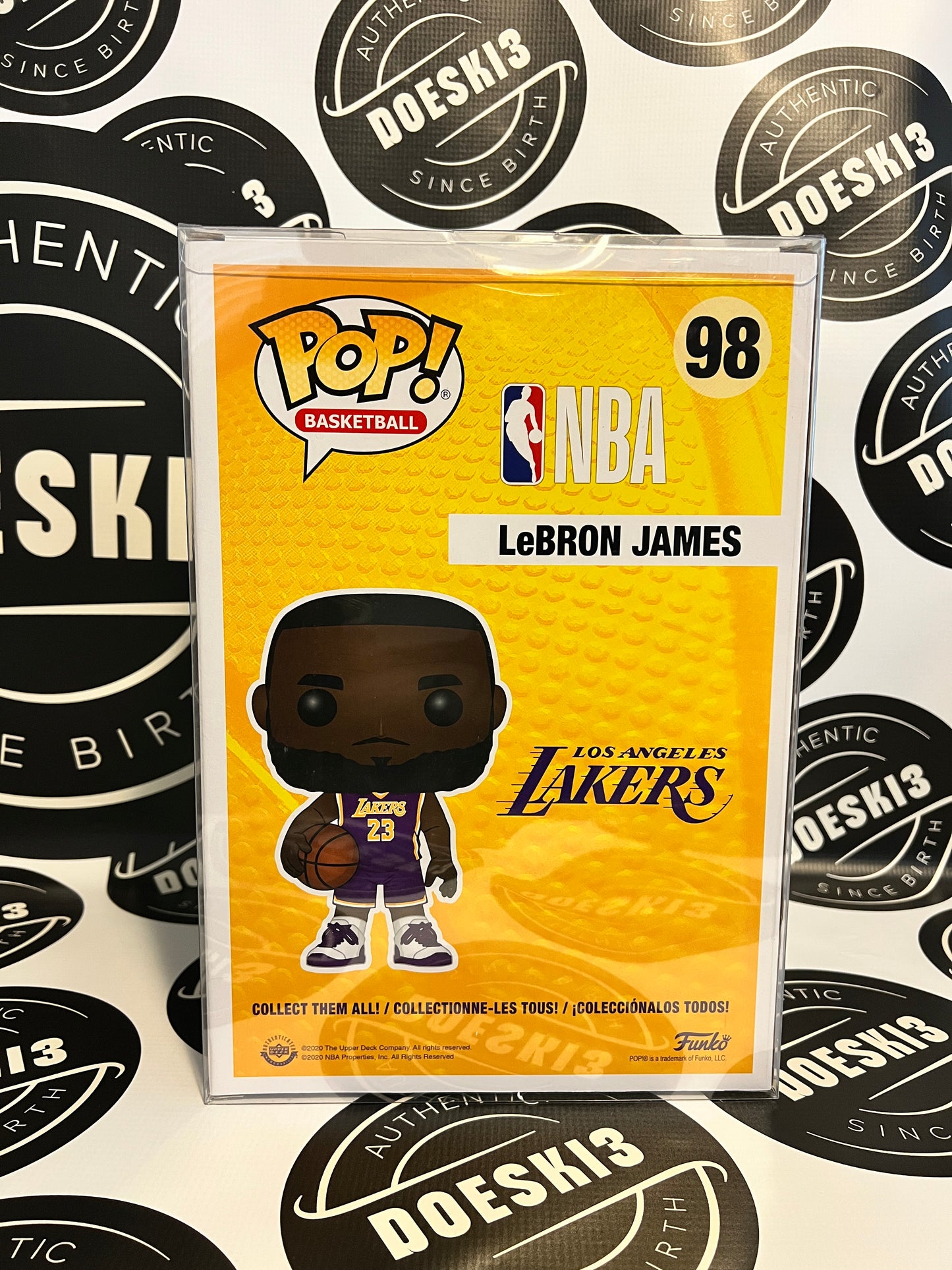 Funko Pop! LeBron James #98 (Purple Jersey) 10 inch NBA Los Angeles Lakers W/Protector