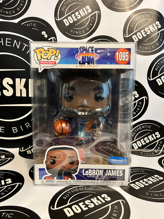 Funko Pop! LeBron James Space Jam #1095 10in Jumbo Pop Walmart Exclusive W/Protector